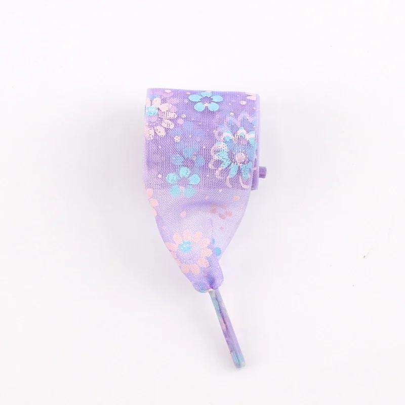 Шнурки для обуви Snow Yarn, плоские шнурки с принтом, ширина 2,5 см, ультратонкие прозрачные спортивные шнурки для женщин, шнурки 80/100/120 см