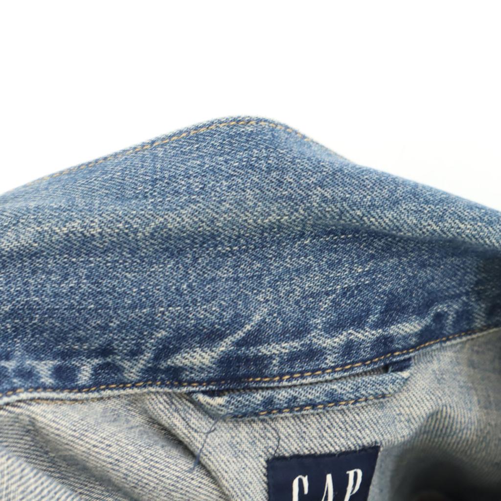 GAP DENIM Джинсовая куртка M Синий стирка Джинсовая куртка тракер Женская Б/у
