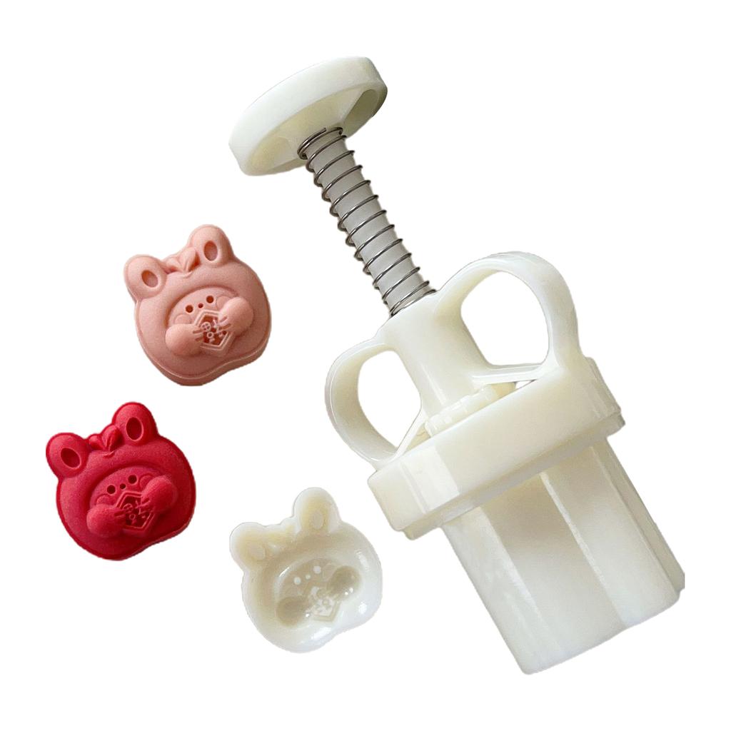 Пластиковые штампы для лунного кекса в форме кролика, формы для лунного кекса, аксессуары для самостоятельной выпечки, инструменты для лунного кекса для фестиваля середины осени