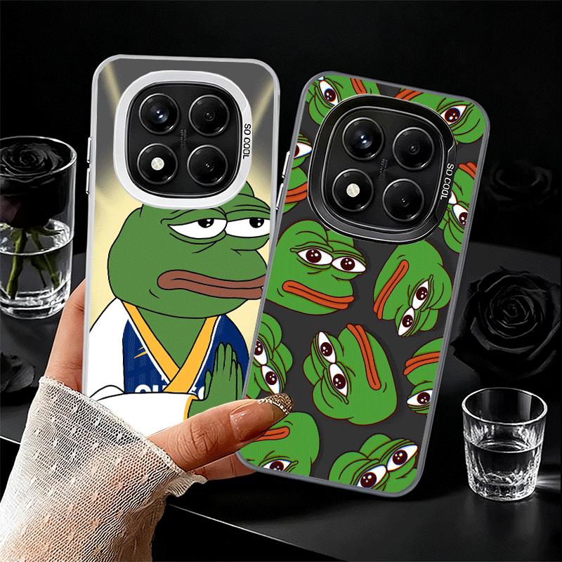 Смешной грустный лягушонок P-Pepe Мем Мягкий чехол для телефона для Xiaomi Redmi Note 13 14 15 Pro Plus 12S 12 11S 11 11T 10S 10 Ударопрочный чехол Bac