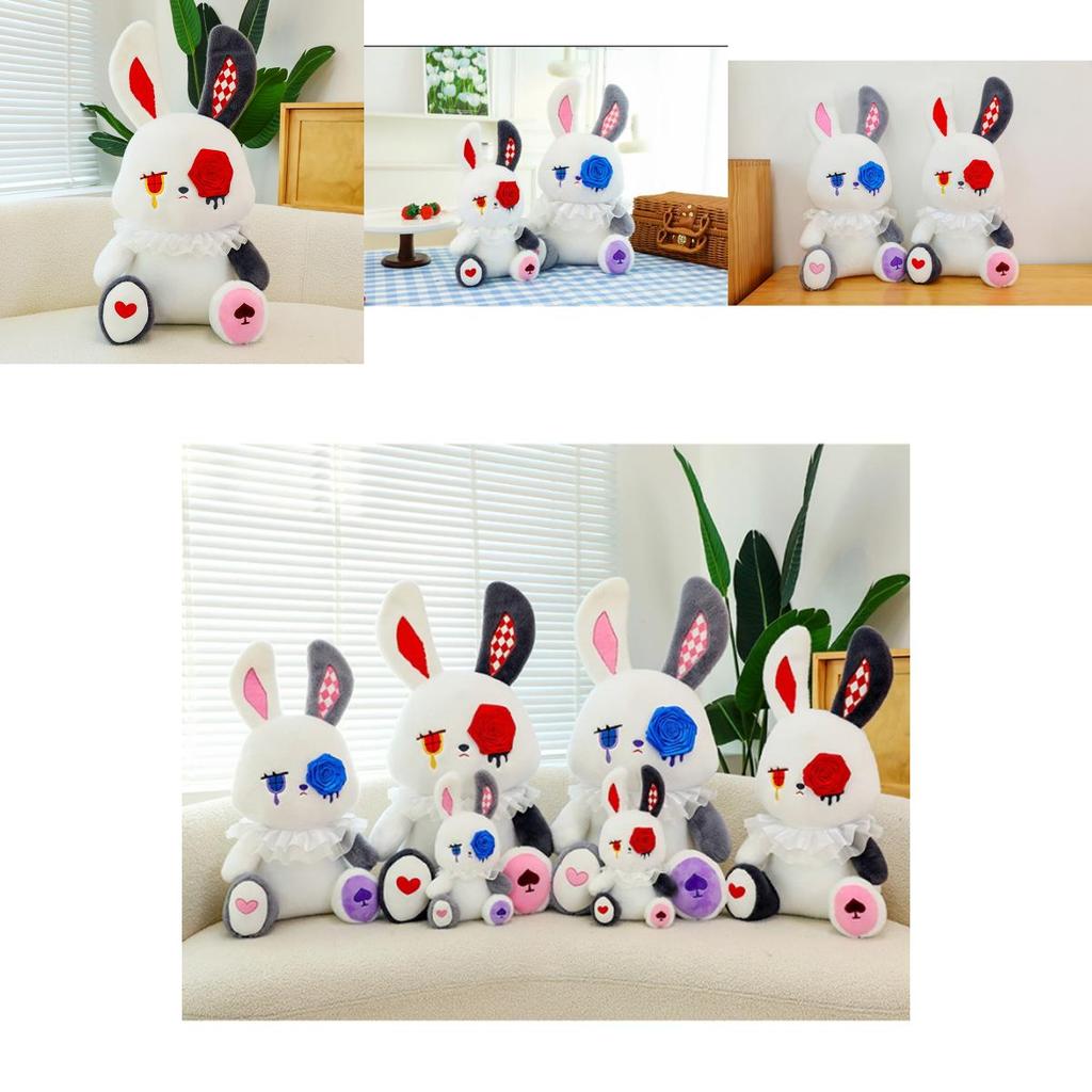 Adorable Rose-themed Plush Rabbit Toy Perfect For Halloween And Gift Giving