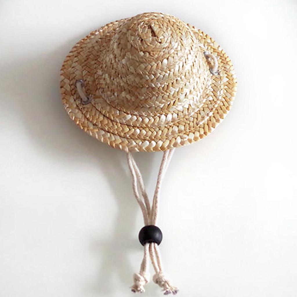 Соломенная шляпка для кошек