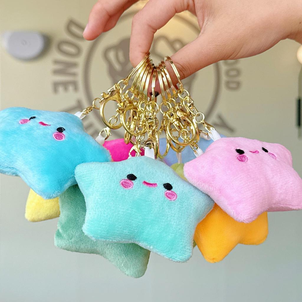 Очаровательный плюшевый брелок в виде звезды: Девичий Рюкзак Брелок Аксессуар