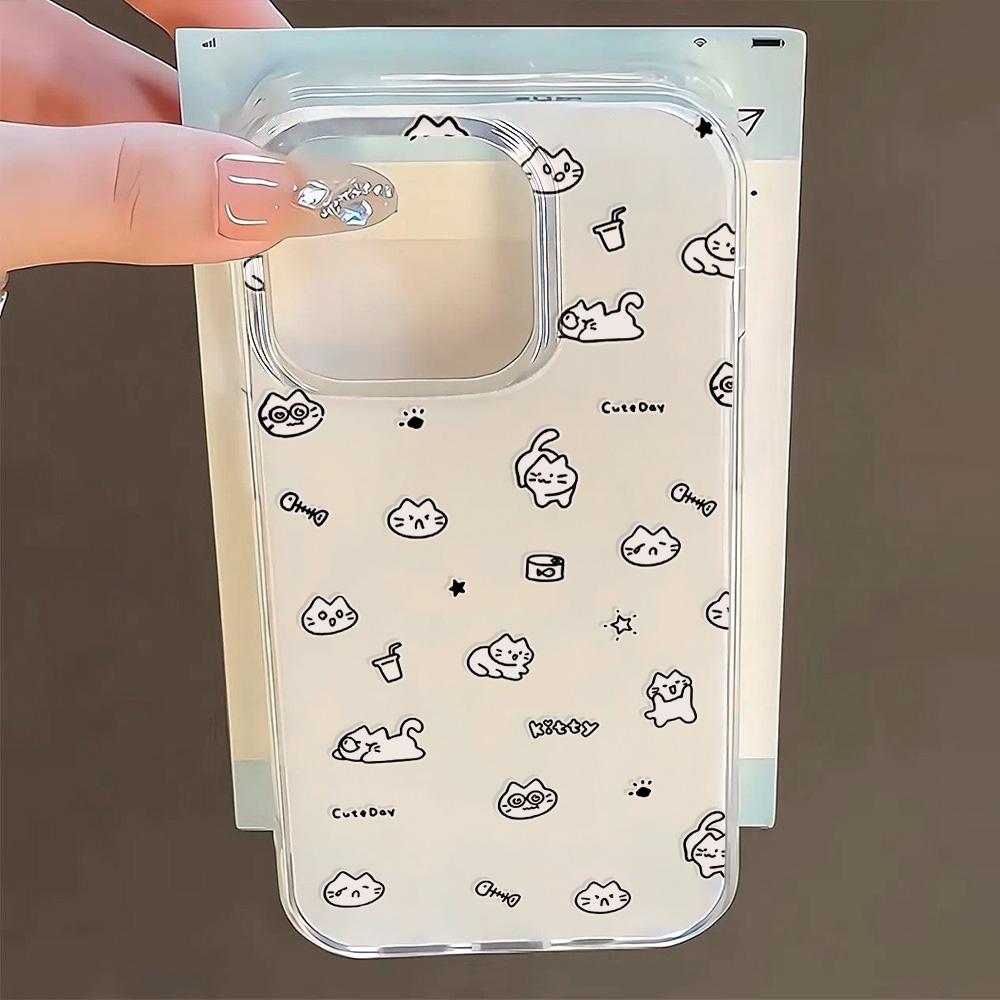 Painted Phone Case for iPhone 12 13 15 16 iPhone 16 12 13 14 15 Pro 14 15 16 Pro Max Coverage Shockproof Anti-Fingerprint Fresh Style Protective Case