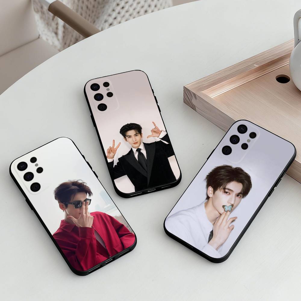 H-Красивый Крин Чжан L-Линхэ Чехол для телефона для Samsung S25, S24, S21, S22, S23, S30, Ultra, S20, Plus, Других Мягкий Черный Чехол