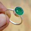 Green Onyx 925 Sterling Silver Ring, Onyx Gemstone Handmade Women Boho Ring