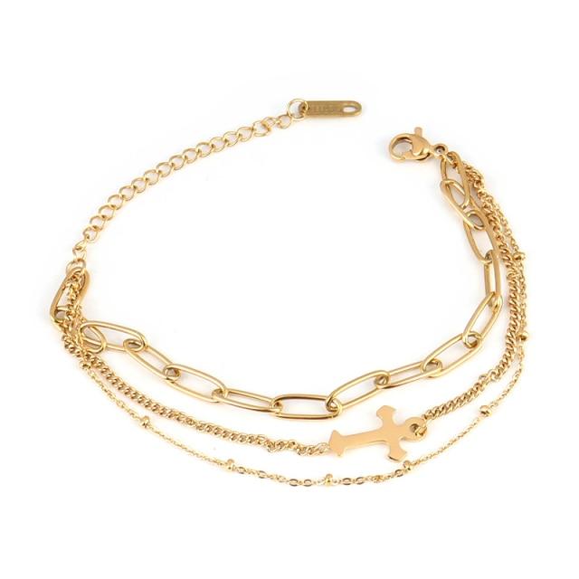 Стальной браслет для женщин, браслеты из нержавеющей стали, браслеты с подвеской в форме сердца, модные браслеты-цепочки, женские толстые браслеты, ювелирные изделия, подарок