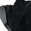 1 метр Черный цвет 3D Сверкающие Кристаллы Стразы Бархатная Ткань Вышивка Ткани для Шитья Платья Ципао