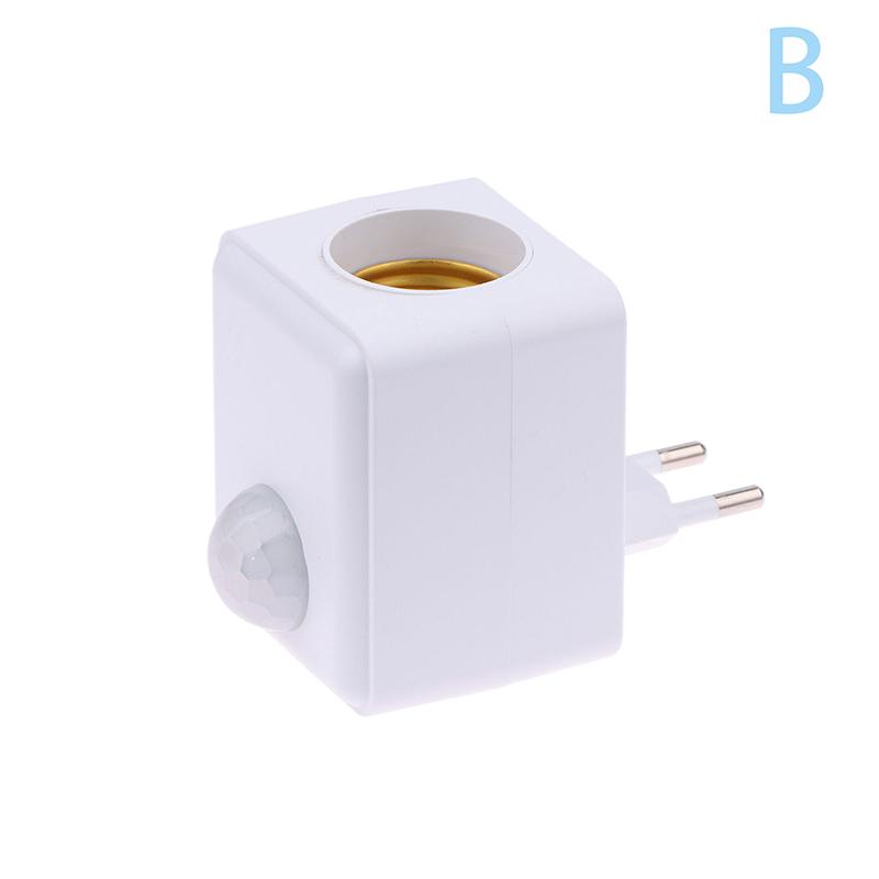 Настенный светодиодный держатель лампы с инфракрасным датчиком присутствия человека Ac110-240V, интеллектуальная задержка E27, адаптер головки лампы с винтовым портом