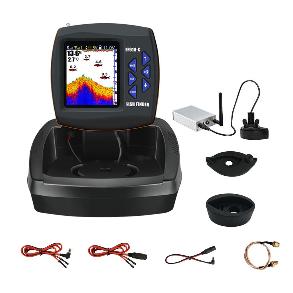 Sonar Fish Finder Wireless 300M High Clear Portable Depth Reader 100M Detection Fish Finders & Depth Finders for
