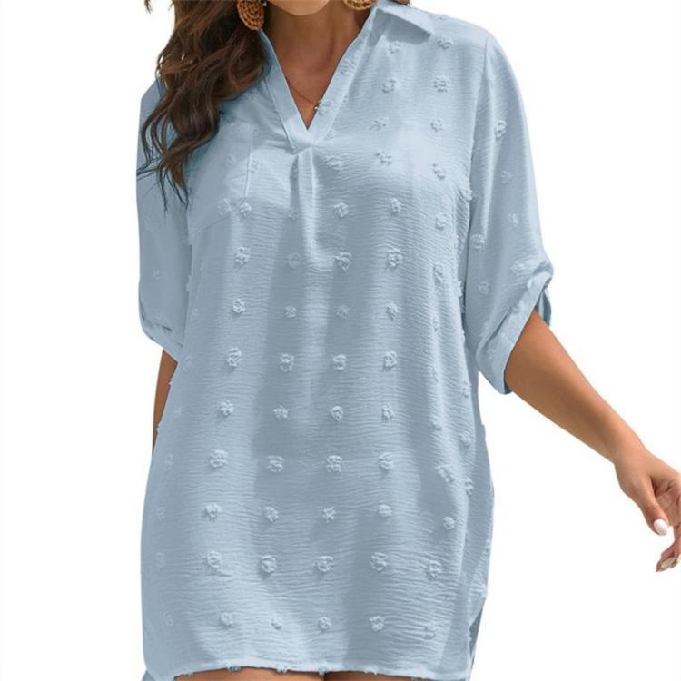 Elegant Women Summer Chiffon Blouse Fashion Casual Tops New Woman Shirt Chemise Femme Blusas