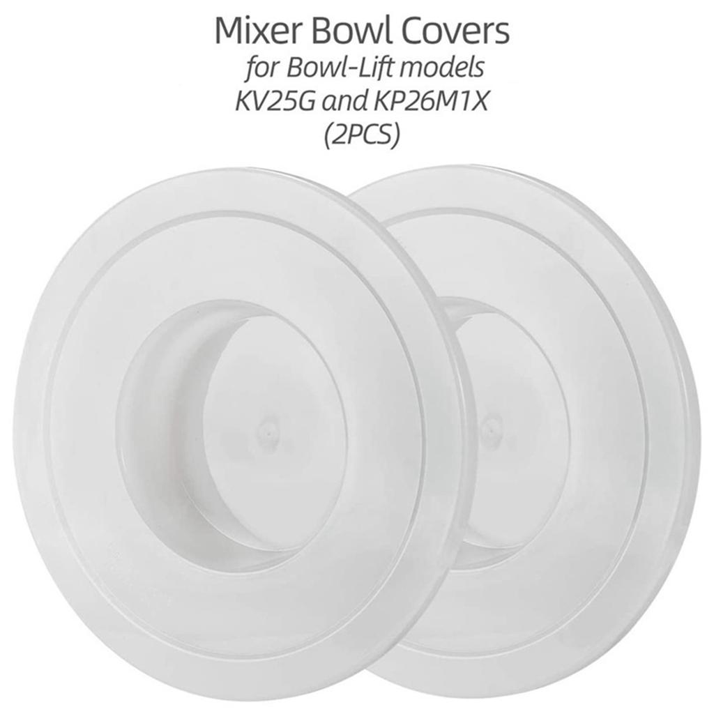2Pack Mixers Bowl Covers for KitchenAid KSM75 KSM95 KSM150PS KSM152PS KSM155GB KT2651X Bowl Fermentation Lid Lift Models
