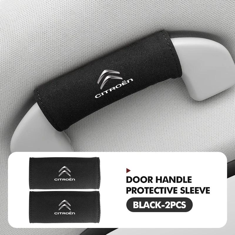 AER4 2pcs Car Roof Armrest Pull Cover Handle Gloves Protection For Citroen Jumper Celysee Cactus Picasso Aircross Saxo Grand
