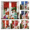 Christmas Window Curtains For Living Room Santa Claus Blackout Curtain For The Bedroom Aesthetic Decoration Drapes 2 Panels