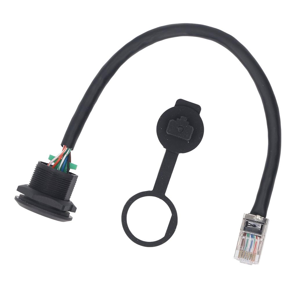 8 Pin Female Connector Cable E13 Thread To RJ45 8 Pin Male Straight Head Unshielded PVC Connector Ca