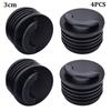 4pcs Black Rubber Kayak 3/4cm Bung Rubber Drain Holes Plugs Scupper Stopper Scupper Holes Plugs