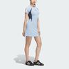 adidas Платье из джерси с коротким рукавом Originals в полоску, спортивное, облегающее, трикотажное, женское, ярко-синее, полуночно-серое, JD1136