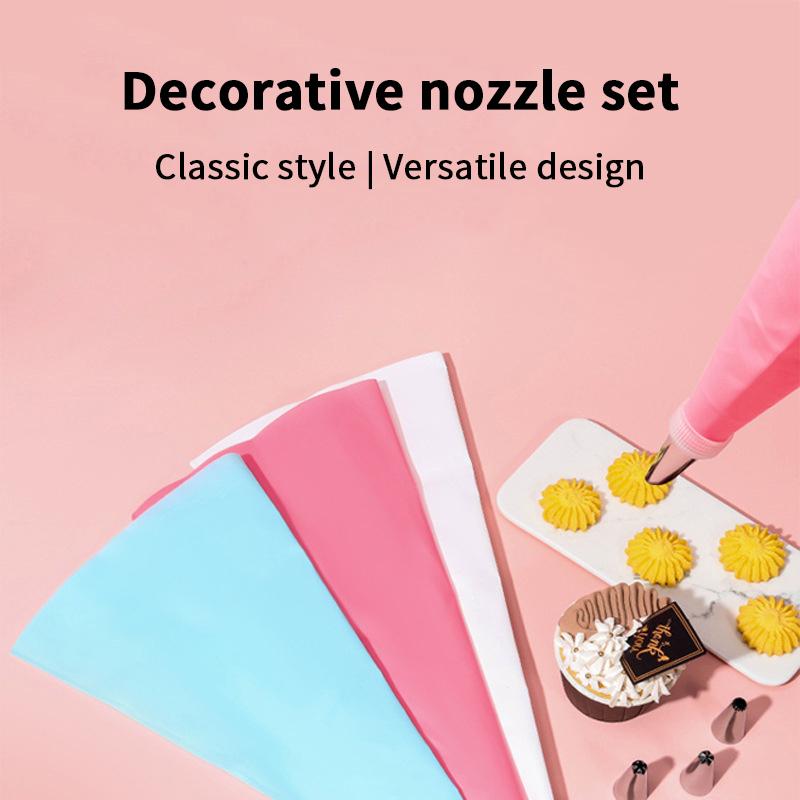 Набор насадок из нержавеющей стали для кондитерского мешка Кухонные инструменты для украшения тортов кремом Многоразовые насадки Кондитерский мешок Скребок для крема
