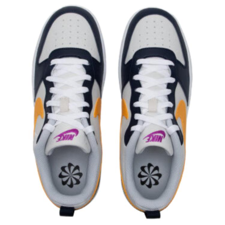 Nike Court Borough Low Recraft GS Obsidian University Gold Kids Sneakers Blue Phantom-Grey White HJ3482-071