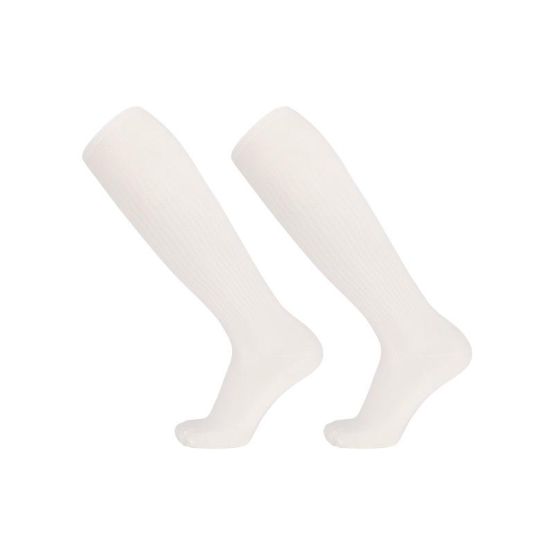 2026 Thin Solid Color High Tube Training Football Socks Breathable Sweat Absorbing Professional Sports Socks Knee Socks