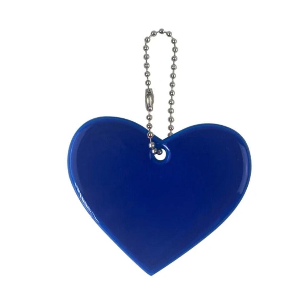 PVC Material Reflective Pendant Multi-functional Heart Shap Keychain  Backpacks Strollers