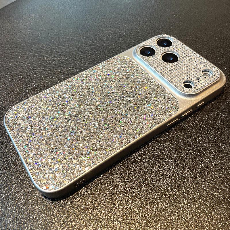 Совместимый чехол для iPhone 17 Pro Max: Роскошный дизайн с пайетками, 16 больших окошек, 15 линз со стразами, подходит для моделей 14/13.