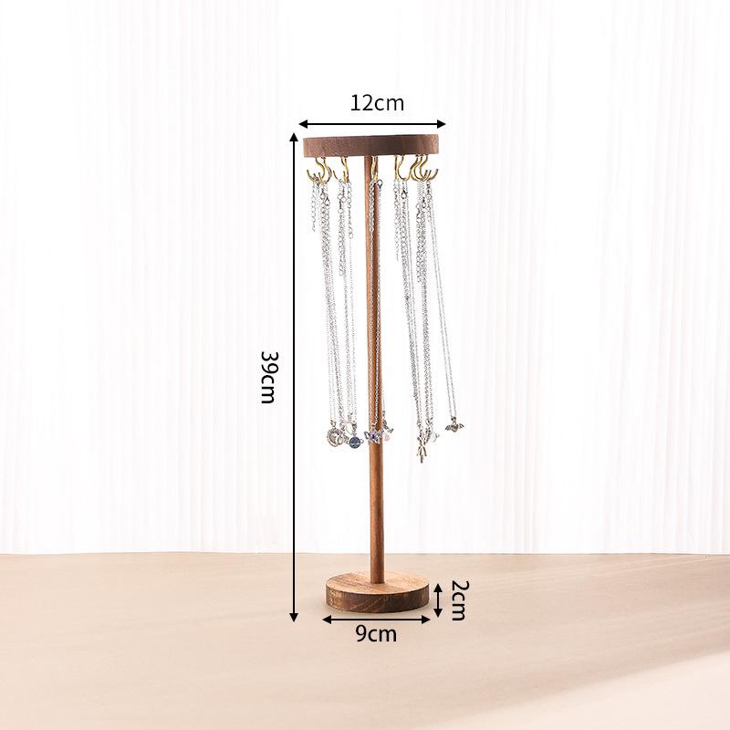 Деревянная подставка для украшений, разборная стойка для хранения браслетов, простой органайзер для ожерелий, украшения