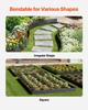 VEVOR Steel Landscape Edging, 6 Packs 40 x 8 in Rust-Resistant Metal Landscape Edging, Bendable Garden Edging Border, Heavy Duty Lawn Edging