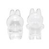 1/2Pcs Clear Figure Display Cases with Keychain High Durability Transparent Portable Dustproof Mini Doll Protective Covers