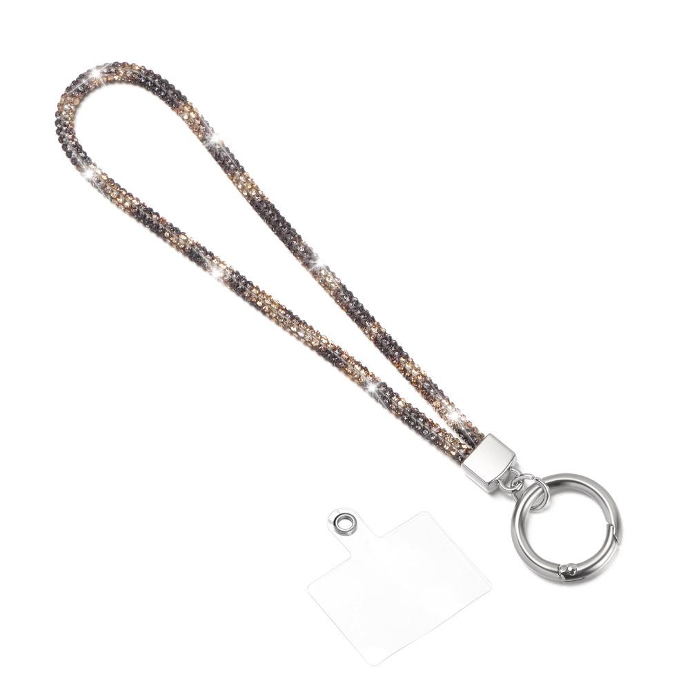 Glitter Rhinestone Phone Lanyard Phone Crystal Wrist Straps Keychain Hanging Anti-lost Rope