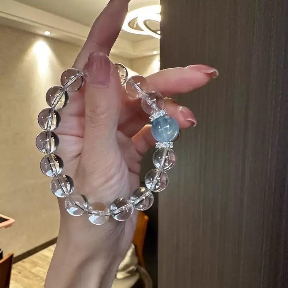 Elastic Clear Crystal Bracelet Wristband Vintage Beaded Bracelet Crystal Beads Bracelet Lovers