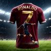 Быстро сохнущая Футболка Спортивная Мужская Детская Мужской Верх Уличный Парень Спорт Граффити Криштиану Роналду 7 Подарок Верх Футбол Футболка Повседневная