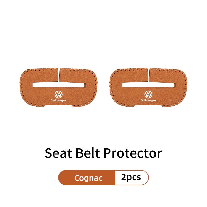 hijk1 Car Seat Belt Buckle Protector Safety Belt Anti-scratch Cover For Volkswagen VW Golf 4 6 GTI Tiguan Passat B5 B6 B7 CC Jetta MK5