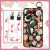 Lanyard Anti-dust Phone Case For Infinix GT 20 Pro/X6871 Wristband Flower Back Cover Waterproof Shockproof Soft Case