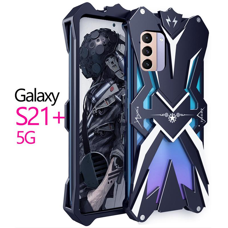 For Samsung Galaxy S24 Ultra S23 Ultra S22 Plus S21 FE Shockproof Aluminum metal Luxury Armor Men Cover case