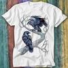 Hugin And Munin Ravens Norse Mythology Viking God Odin Raven T Shirt Top Tee 470
