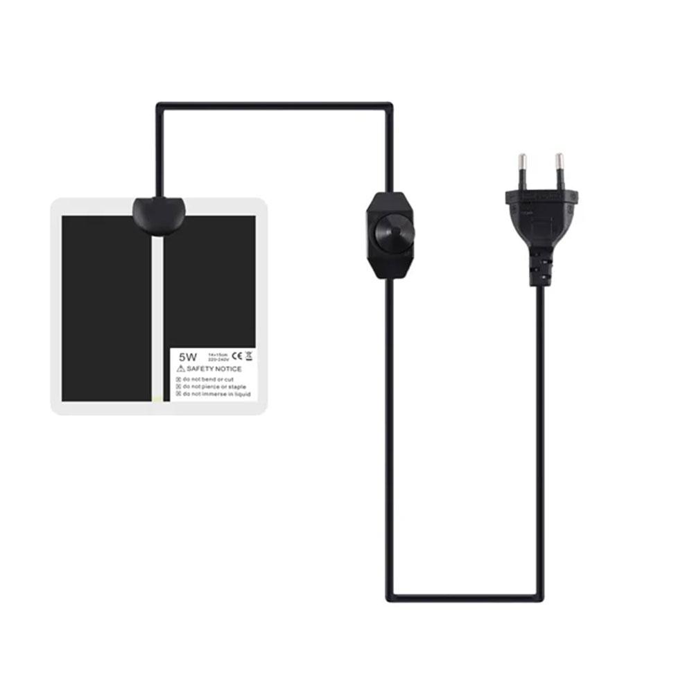 Грелка для рептилий с регулируемой температурой, зимнее отопление для рептилий, рогатый USB-нагреватель для домашних животных, лягушек и пауков, коврик для домашних животных Tortoi V3J7