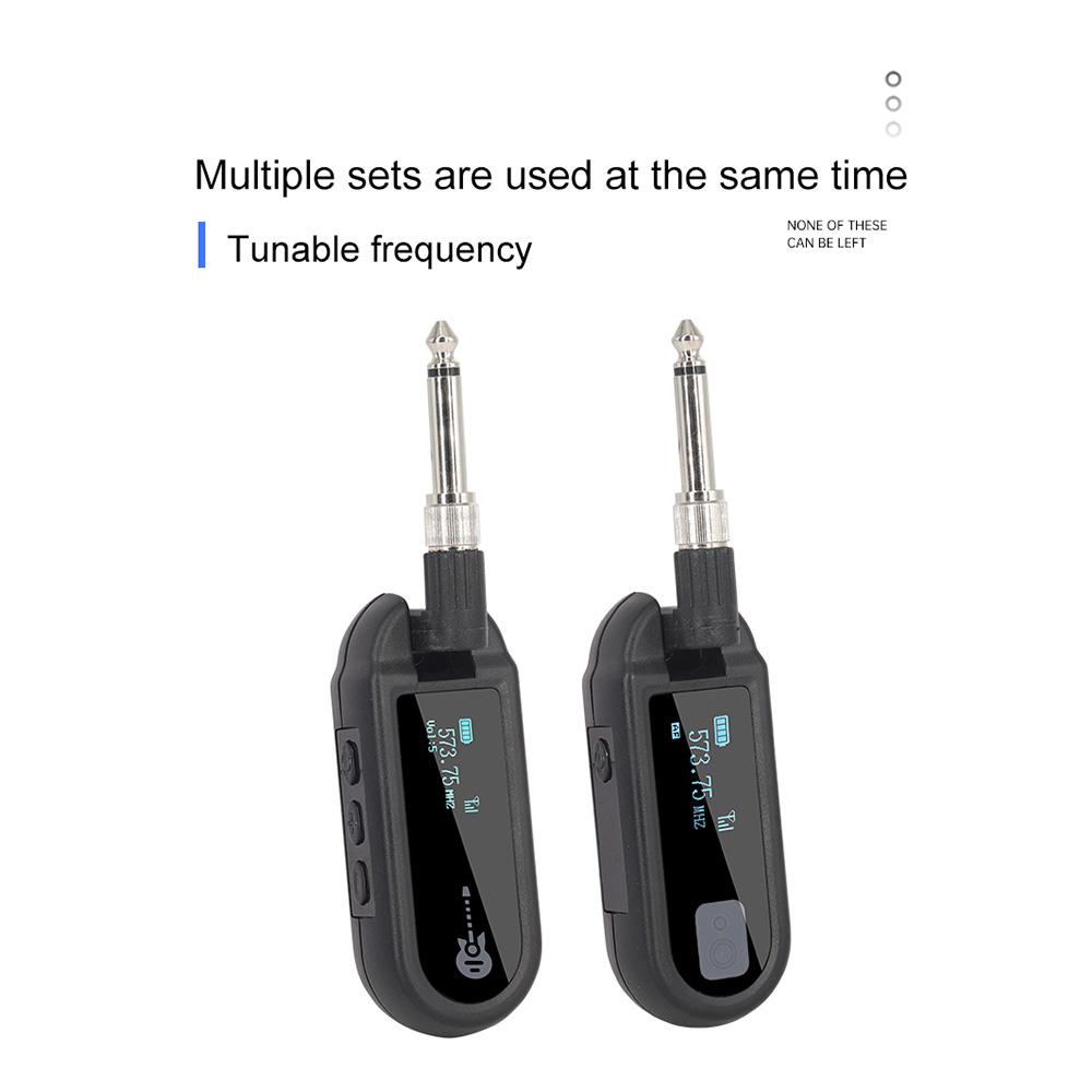 Беспроводная гитарная система, перезаряжаемый гитарный передатчик, приемник, УВЧ, регулируемая громкость для