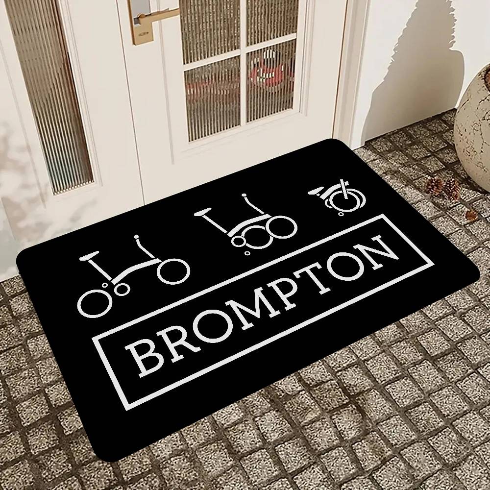 Brompton LOGO Floor Mat Non-Slip Laundry Room Mat Laundry Decor Balcony Child Living Room Bedside Mats