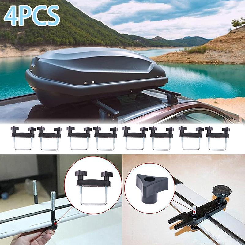4 шт., комплект для крепления корзины багажника на крышу автомобиля, универсальные зажимы для крепления рамы багажа