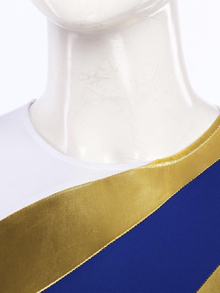 Женское литургическое танцевальное платье с длинным рукавом, металлизированной контрастной расцветкой, асимметричным дизайном, платье для богослужений и выступлений