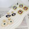 New Medieval Western Devil'S Eye Hot Sale Enamel Blue Eye Temperament Earrings Niche Earrings Women
