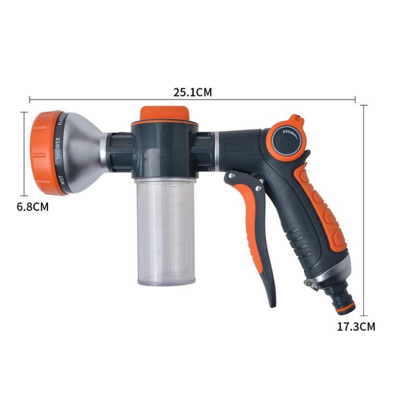 Новый пенный водяной пистолет, насадка для шланга, инструменты для чистки автомойки, садовый полив газона, ирригационный спринклер, пистолет-распылитель, садовый пистолет