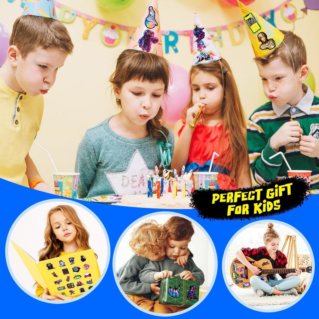 Крутые наклейки 50 шт. Наклейки Набор наклеек для скейтборда Неоновые наклейки для взрослых Наклейки для подростков Элегантные наклейки Наклейки Vaporwave Водонепроницаемые наклейки