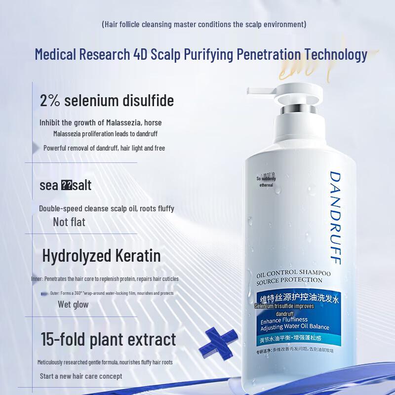 Watsons Oil Control Anti-Dandruff Shampoo 500ml