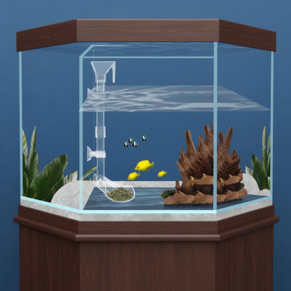 Acrylic Fish Tank Feeding Tube Transparent Aquarium Feeder Tube  Food Dispensing