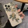 Элегантный чехол для телефона с веткой сливового цвета для iPhone 17 16 15 14 Plus 13 12 11 Pro Max 17 Air 16E Силиконовый противоударный чехол для телефона