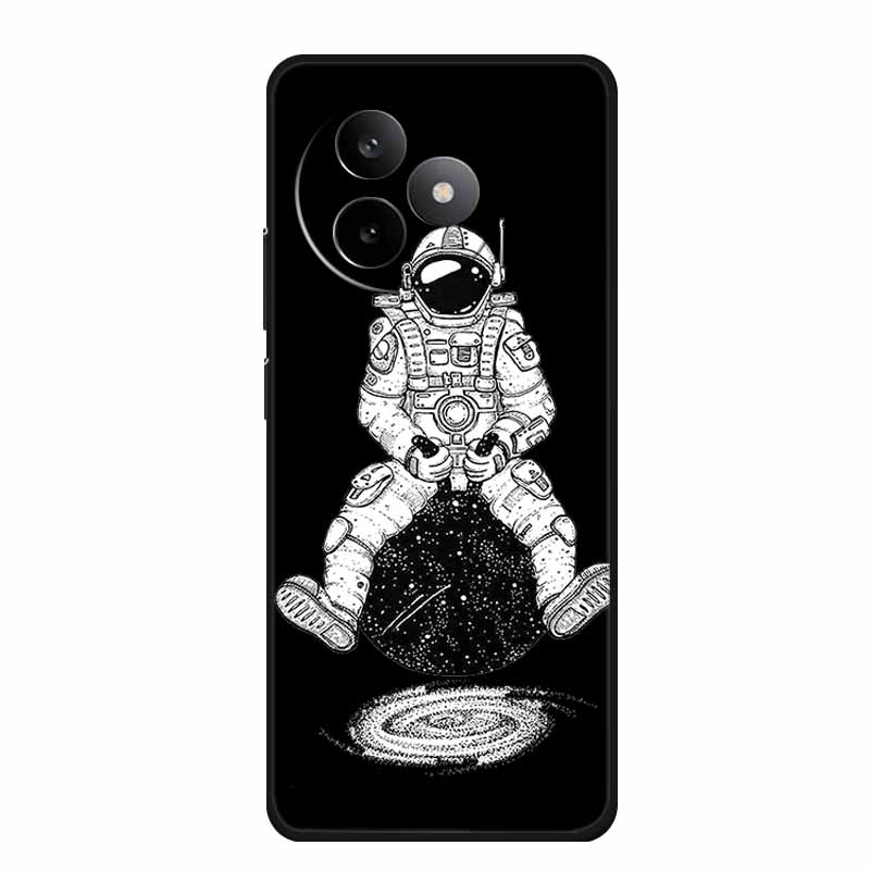 Чехол для телефона Xiaomi Redmi K80 Ultra Чехол Мягкий Черный Силикон Мультяшный Кот ТПУ Funda Для Redmi K 80 Ultra Чехол Coque 6.83" Корпус