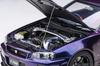 AUTOart 1/18 Scale Nismo R34 GT-R Z-tune Midnight Purple III Finished Product