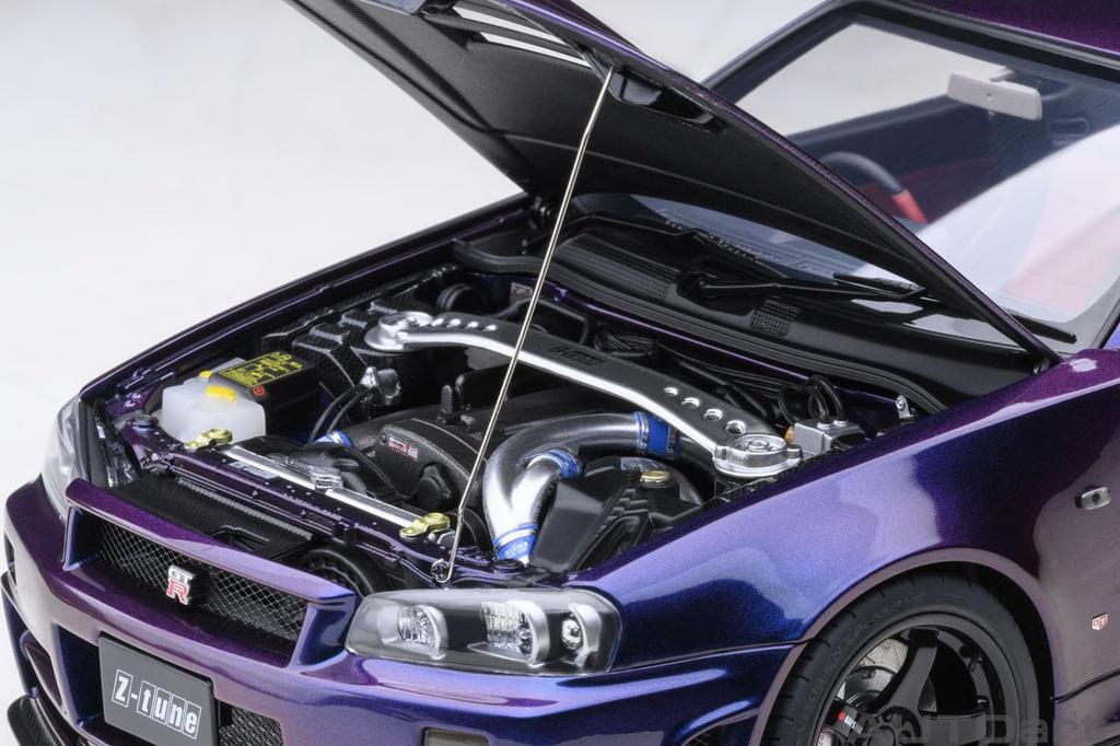 AUTOart 1/18 Scale Nismo R34 GT-R Z-tune Midnight Purple III Finished Product